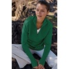 image:imageANRABESS Women Long Sleeve V Neck Fall Sweater Quarter Zip PulloverGreen