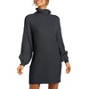 image:imageANRABESS Women Oversized Cowl Neck Fall Long Sleeve Sweater DressBlack