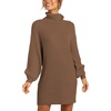 image:imageANRABESS Women Oversized Cowl Neck Fall Long Sleeve Sweater DressCamel