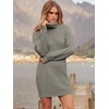 image:imageANRABESS Women Oversized Cowl Neck Fall Long Sleeve Sweater DressCoffee Gray