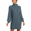 image:imageANRABESS Women Oversized Cowl Neck Fall Long Sleeve Sweater DressNavyblue
