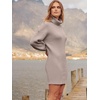 image:imageANRABESS Women Oversized Cowl Neck Fall Long Sleeve Sweater DressPink Apricot
