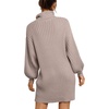 image:imageANRABESS Women Oversized Cowl Neck Fall Long Sleeve Sweater DressPink Apricot