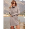 image:imageANRABESS Women Oversized Cowl Neck Fall Long Sleeve Sweater DressPink Apricot