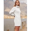 image:imageANRABESS Women Oversized Cowl Neck Fall Long Sleeve Sweater DressWhite