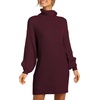 image:imageANRABESS Women Oversized Cowl Neck Fall Long Sleeve Sweater DressWine