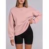 image:imageANRABESS Women Oversized Crew Neck Fleece Fall SweatshirtsLight Pink