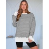 image:imageANRABESS Women Oversized Sweatshirts Fall Outfits with ThumbholeBlack White Striped