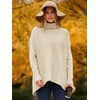 image:imageANRABESS Women Oversized Turtleneck Sweater Batwing Tunic Tops Fall OutfitsApricot