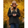 image:imageANRABESS Women Oversized Turtleneck Sweater Batwing Tunic Tops Fall OutfitsBlack