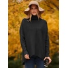 image:imageANRABESS Women Oversized Turtleneck Sweater Batwing Tunic Tops Fall OutfitsBlack