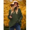 image:imageANRABESS Women Oversized Turtleneck Sweater Batwing Tunic Tops Fall OutfitsDark Green