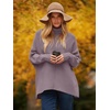 image:imageANRABESS Women Oversized Turtleneck Sweater Batwing Tunic Tops Fall OutfitsDark Purple