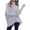 image:imageANRABESS Women Oversized Turtleneck Sweater Batwing Tunic Tops Fall OutfitsLavender