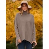 image:imageANRABESS Women Oversized Turtleneck Sweater Batwing Tunic Tops Fall OutfitsMutmeg