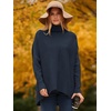 image:imageANRABESS Women Oversized Turtleneck Sweater Batwing Tunic Tops Fall OutfitsNavy Blue