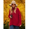 image:imageANRABESS Women Oversized Turtleneck Sweater Batwing Tunic Tops Fall OutfitsRed