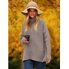 image:imageANRABESS Women Oversized Turtleneck Sweater Batwing Tunic Tops Fall OutfitsRed Apricot