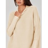 image:imageANRABESS Women Oversized Turtleneck Tunic Sweater Long Sleeve PulloverApricot