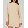 image:imageANRABESS Women Oversized Turtleneck Tunic Sweater Long Sleeve PulloverApricot