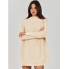 image:imageANRABESS Women Oversized Turtleneck Tunic Sweater Long Sleeve PulloverApricot