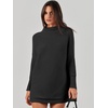 image:imageANRABESS Women Oversized Turtleneck Tunic Sweater Long Sleeve PulloverBlack