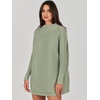 image:imageANRABESS Women Oversized Turtleneck Tunic Sweater Long Sleeve PulloverGrass
