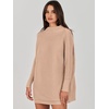 image:imageANRABESS Women Oversized Turtleneck Tunic Sweater Long Sleeve PulloverKhaki