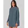 image:imageANRABESS Women Oversized Turtleneck Tunic Sweater Long Sleeve PulloverNavy Blue
