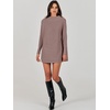 image:imageANRABESS Women Oversized Turtleneck Tunic Sweater Long Sleeve PulloverNutmeg