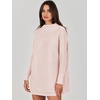 image:imageANRABESS Women Oversized Turtleneck Tunic Sweater Long Sleeve PulloverPink