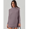 image:imageANRABESS Women Oversized Turtleneck Tunic Sweater Long Sleeve PulloverPurple