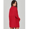 image:imageANRABESS Women Oversized Turtleneck Tunic Sweater Long Sleeve PulloverRed