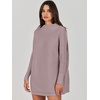 image:imageANRABESS Women Oversized Turtleneck Tunic Sweater Long Sleeve PulloverRed Apricot