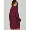 image:imageANRABESS Women Oversized Turtleneck Tunic Sweater Long Sleeve PulloverWine Red