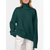 image:imageANRABESS Women Turtleneck Oversized Long Sleeve Knit SweaterDark Green
