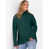 image:imageANRABESS Women Turtleneck Oversized Long Sleeve Knit SweaterDark Green