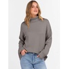 image:imageANRABESS Women Turtleneck Oversized Long Sleeve Knit SweaterGrey Khaki