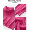 image:imageANRABESS Women Turtleneck Oversized Long Sleeve Knit SweaterHot Pink