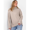 image:imageANRABESS Women Turtleneck Oversized Long Sleeve Knit SweaterLight Khaki