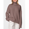 image:imageANRABESS Women Turtleneck Oversized Long Sleeve Knit SweaterNutmeg