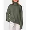 image:imageANRABESS Women Turtleneck Oversized Long Sleeve Knit SweaterOlive Green
