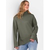 image:imageANRABESS Women Turtleneck Oversized Long Sleeve Knit SweaterOlive Green