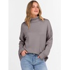 image:imageANRABESS Women Turtleneck Oversized Long Sleeve Knit SweaterPurple Taupe