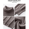 image:imageANRABESS Women Turtleneck Oversized Long Sleeve Knit SweaterPurple Taupe