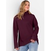 image:imageANRABESS Women Turtleneck Oversized Long Sleeve Knit SweaterWine Red