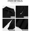 image:imageANRABESS Womens Cable Knit Quarter Zip Collared Sweaters Fall OutfitsBlack