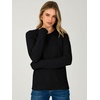 image:imageANRABESS Womens Fall Long Sleeve Argyle Knit SweatersBlack