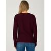 image:imageANRABESS Womens Fall Long Sleeve Argyle Knit SweatersDark Red