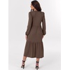image:imageANRABESS Womens Long Sleeve Fall Flowy Boho Maxi DressesBrown